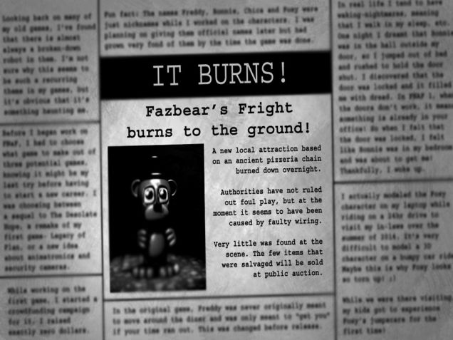 Все о сюжете Five Nights at Freddy's 4: факты, теории и пасхалки - Изображение 6 Все о сюжете Five Nights at Freddy's 4: факты, теории и пасхалки - Изображение 6