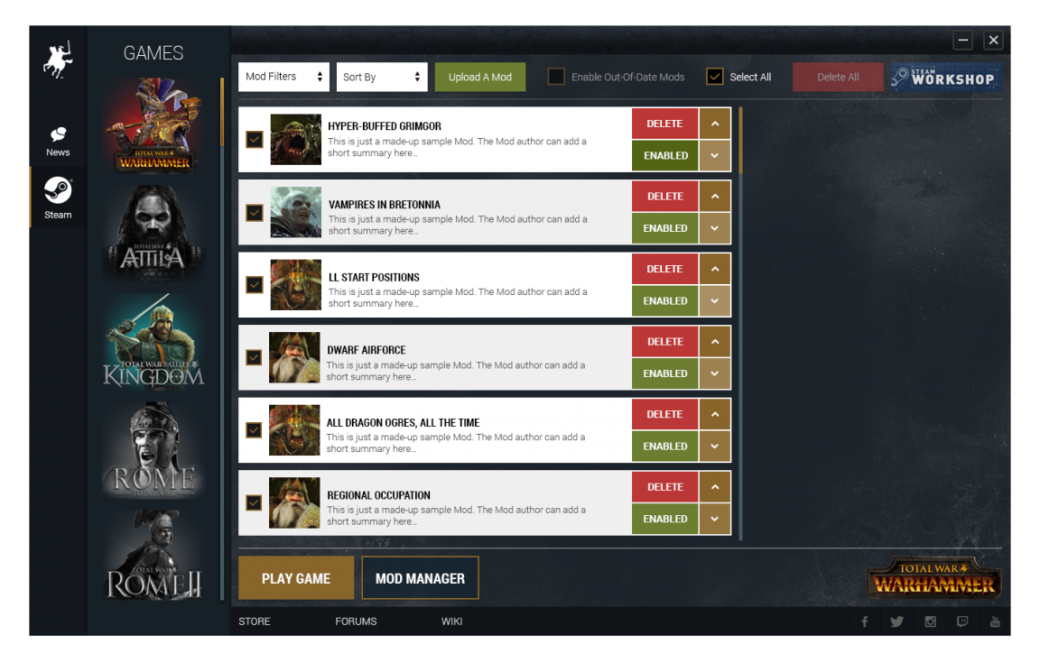 С первых же дней для Total War: Warhammer будут доступны модификации - Изображение 1 С первых же дней для Total War: Warhammer будут доступны модификации - Изображение 1