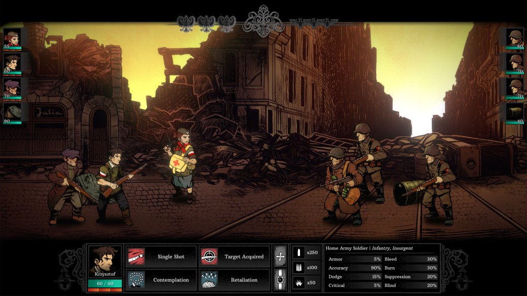 Обзор Warsaw — Darkest Dungeon про Вторую мировую и Варшавское восстание | Канобу - Изображение 8 Обзор Warsaw — Darkest Dungeon про Вторую мировую и Варшавское восстание | Канобу - Изображение 8