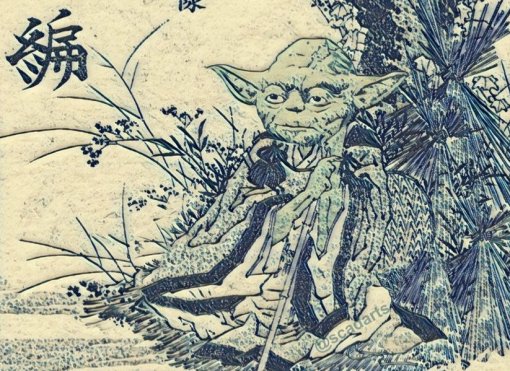 Мандалорка, Йода и Падме Амидала: художник рисует «Звездные войны» в стиле древней Японии