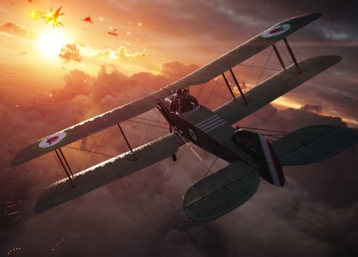 Гифка дня: самолет-торнадо в Battlefield 1